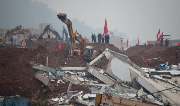 ارتفاع حصيلة ضحايا انهيارين أرضيين فى شرق الصين الى 13 قتيلا