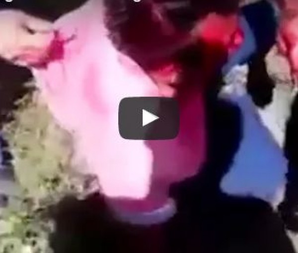 ركاب حافلة يلقنون لصين مسلحين درساً قاسياً