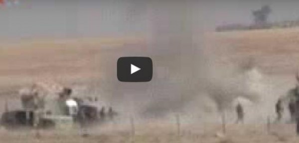 فيديو: جثة "داعشي" تفاجئ قوات البيشمركة وتنفجر بهم