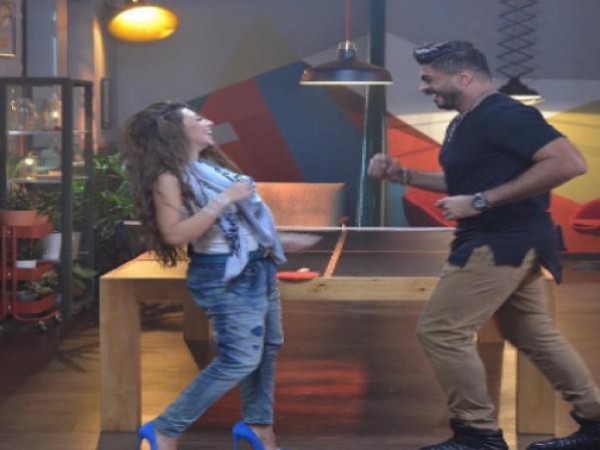 ميريام فارس تُعلم خالد سليم الرقص