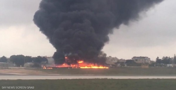 مقتل 5 مسؤولين أوروبيين بعد تحطم طائرة كانت تقلهم إلى ليبيا