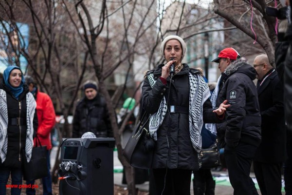 إحياء اليوم العالمي للتضامن مع الشعب الفلسطيني في مدينة مونتريال