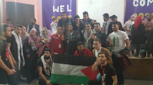 حركة فتح في مصر تمثل فلسطين في يومها الذي أقامته كليه الطب بجامعة عين شمس