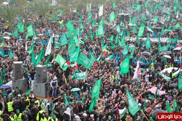 حماس تُقيم مهرجان ضخم في ذكرى انطلاقتها
