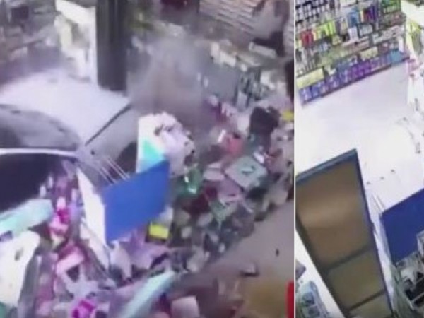 سيارة تقتحم صيدلية في البحرين