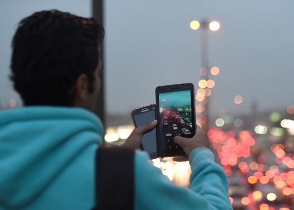 مدينة الرياض السعودية أثناء المطر