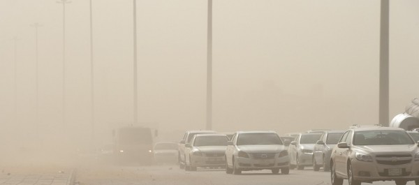 موجة غبار تضرب العاصمة السعودية "الرياض"