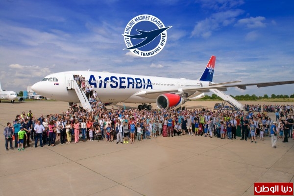 الخطوط الصربية شركة الطيران الرائدة في السوق لعام 2017