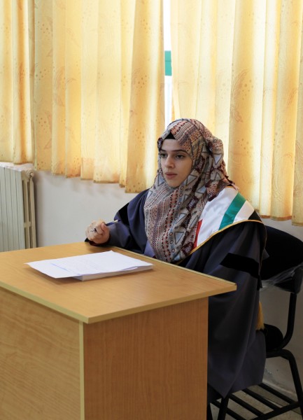مناقشة رسالة ماجستير في تخصص القانون التجاري بالأمريكية