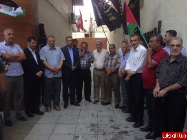 اعتصام تضامني مع فلسطينيي 48 امام الصليب الاحمر في صور