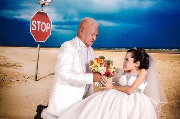 عروس بأصغر جسد تحقق حلمها بالزواج