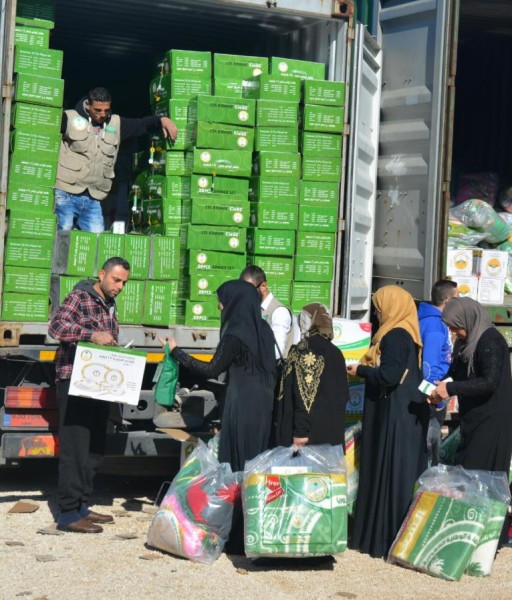 الحملة الوطنية السعودية تستمر بتوزيع المساعدات الاغاثية لفصل الشتاء