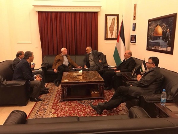 اللجنة المركزية تناقش المستجدات على الساحة الفلسطينية مع السفير بلبنان