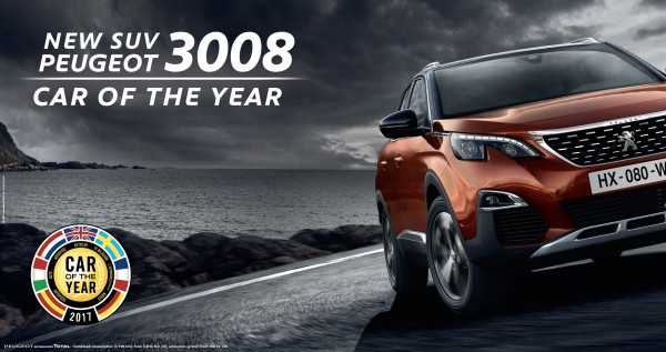 إس يو في"بيجو"3008 تفوز بجائزة أفضل سيارة أوروبية لعام 2017