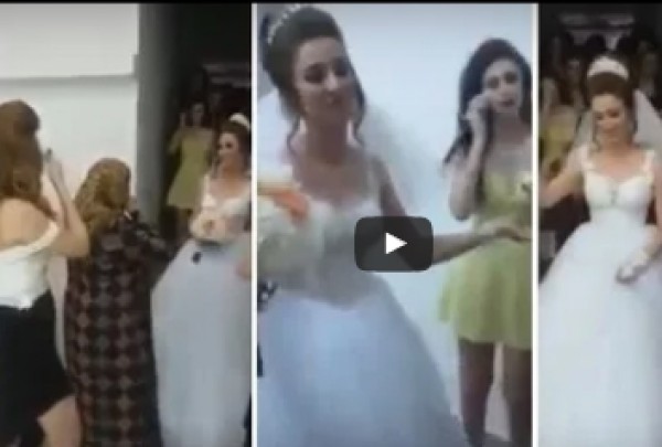 رقصة جميلة لعروس مع صديقاتها