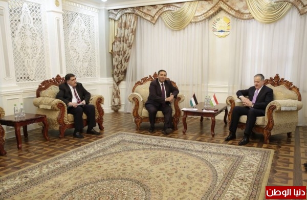 السفير د. مازن شامية يلتقي وزير خارجية جمهورية طاجيكستان