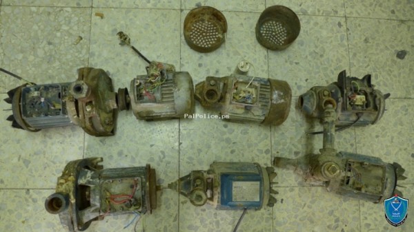 الخليل: الشرطة تكشف ملابسات سرقة 20 مضخة مياه
