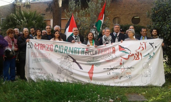 الجالية الفلسطينية في روما تحي ذكرى يوم الارض