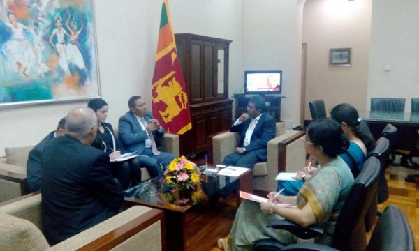 السفير شامية يلتقي نائب وزير خارجية سريلانكا