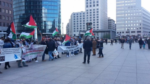 برلين تشهد وقفة تضامن مع الأسرى الفلسطينيين