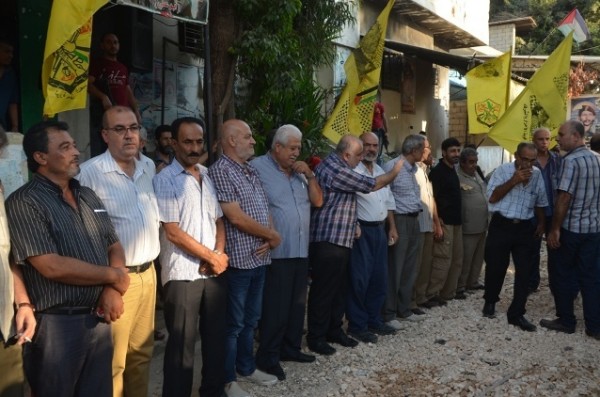 خيمة إعتصام أقامتها منظمة التحرير في سوريا تضامنا مع الاسرى