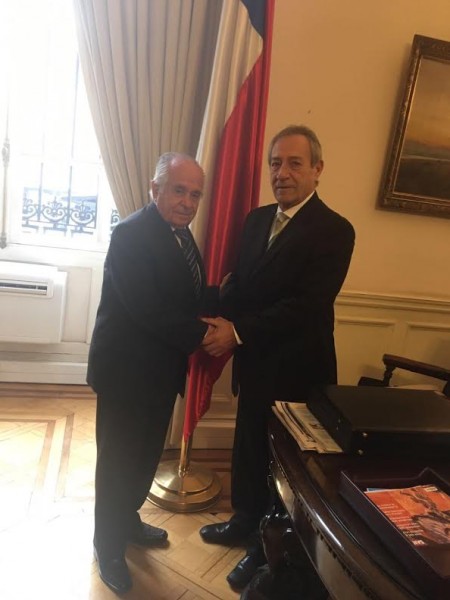 السفير عماد جدع يجتمع مع رئيس مجلس الشيوخ التشيلاني