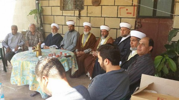 مجلس علماء فلسطين يلتقي أهالي الشبريحة المتضررين من مرور الاوتستراد