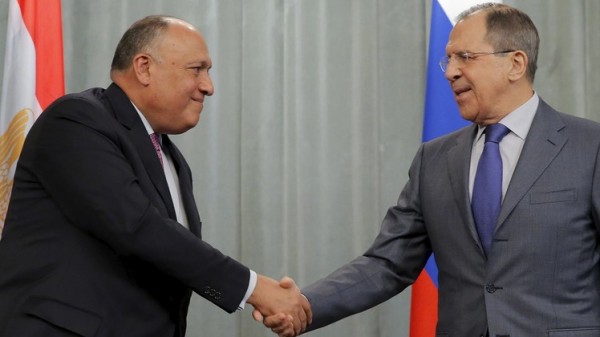 الوزيران المصري والروسي يبحثان تطورات القضية الفلسطينية