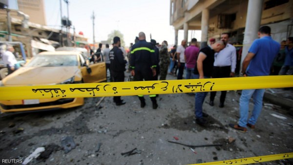 مقتل 13عراقياً وإصابة 22 في تفجير غربي بغداد