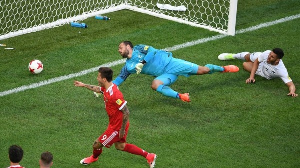 روسيا تحقق أول انتصاراتها في كأس القارات