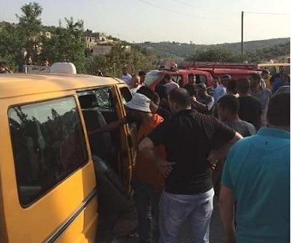 دفاع مدني عتيل يخلي تسع إصابات من حادث سير طولكرم