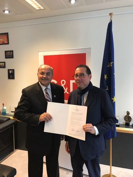 توقيع اتفاقية شراكة بين الحزب الاشتراكي الأوروبي والعربية للتغيير