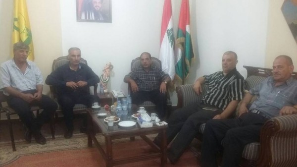 جبهة التحرير الفلسطينية تلتقي قيادة حزب الله جنوب لبنان