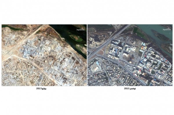 صور بالأقمار الصناعية تُظهر كيف دمرت الحرب الموصل