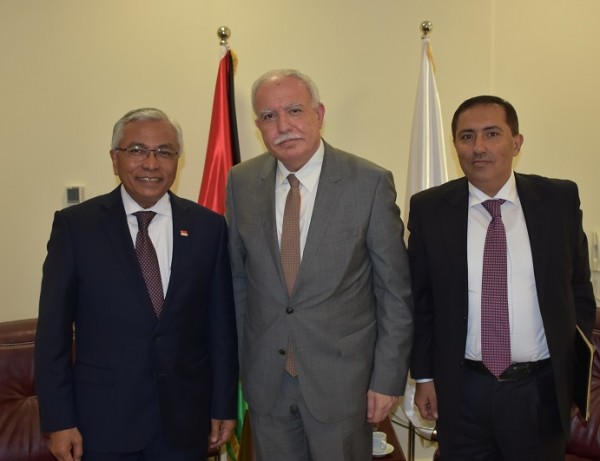 المالكي يثمّن الدعم السنغافوري لفلسطين