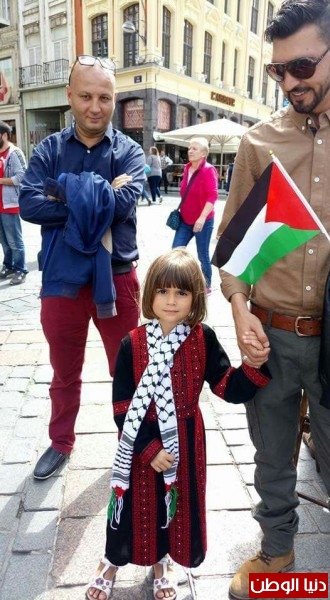 بالصور:حركة فتح والجالية الفلسطينية تنظم وقفة لنصرة الاقصي بفرنسا