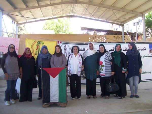 الاتحاد العام للمرأة الفلسطينية ينظم وقفة تضامنية مع الأقصى