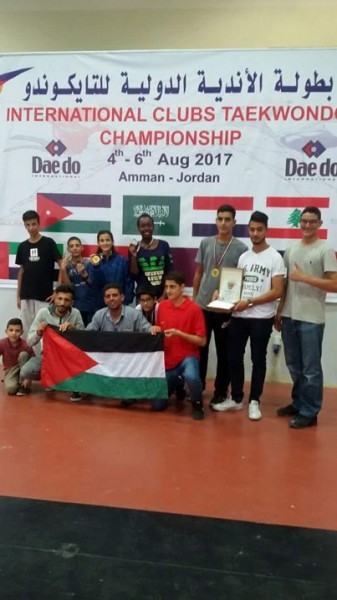 تايكواندو فلسطين يتألق في بطولة الاندية الدولية للتايكواندو بالاردن