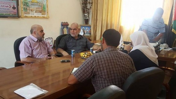النائبان نعيم والعبادسة يلتقيان رئيس بلدية دير البلح