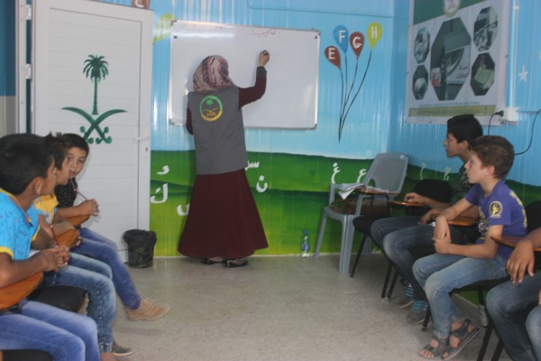 المركز السعودي للتعليم والتدريب في الزعتري يصل للأسبوع 107