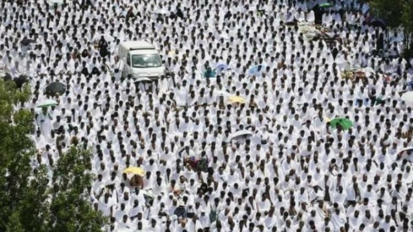 فيديو.. مذيعة أمريكية مندهشة من وقوف 2 مليون حاج بمكان واحد في مكة