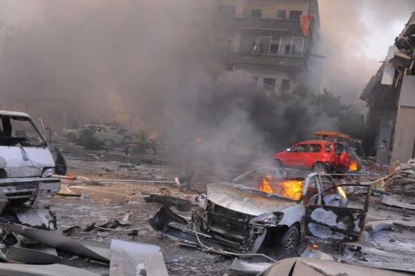 مصرع 15 شخصاً بهجوم مفخخ استهدف مركز شرطة وسط دمشق