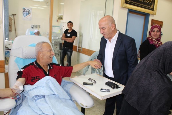 الضميري والبلوي يزوران مستشفى الشهيد ياسر عرفات في سلفيت