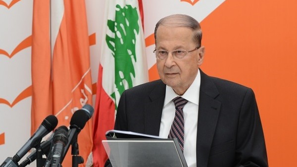 الرئيس اللبناني يرفض فكرة توطين اللاجئين السوريين ببلاده