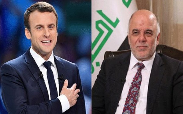 ماكرون يؤكد موقف باريس الداعم لوحدة العراق