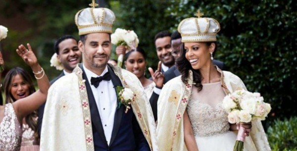 صور: الأمير الأثيوبي يتزوج حبيبته الأمريكية بزفاف كالقصص الخيالية