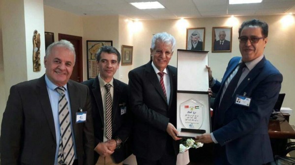 رئيس المنظمة الدولية للسلام ترحب بسفير فلسطين لدى المغرب