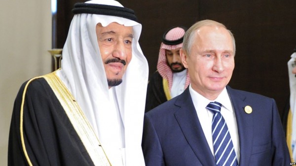 الملك سلمان والرئيس الروسي يبحثان الأوضاع في المنطقة