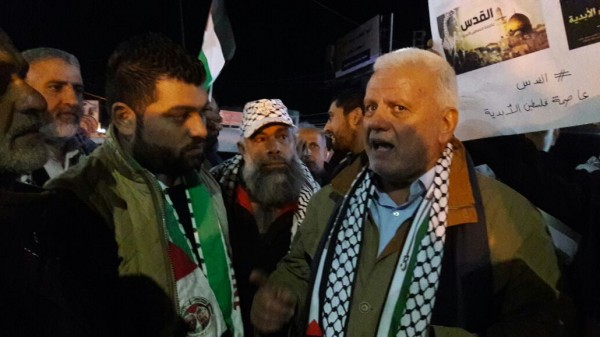 وفدٌ من حركة "فتح" يُشارك في اعتصامٍ تضامنيٍّ نُصرةً للقدس