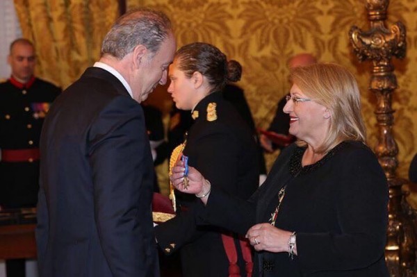 رئيسة جمهورية مالطا تقلد السفير جبران طويل وسام الاستحقاق الوطني